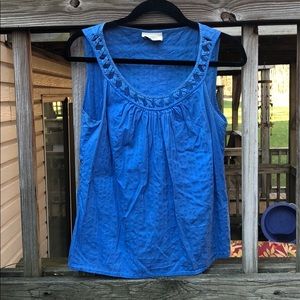 GUC Ann Taylor Loft Cotton Sleeveless Blouse